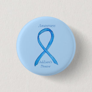 Addison's Disease Awareness Custom Ribbon Art Pin