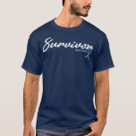 Addisons Disease Awareness Survivor Glitter Ribbon T-Shirt<br><div class="desc">Addisons Disease Awareness Survivor Glitter Ribbon Hope For A Cure No One Fights Alone .Awesome Great Funny Souvenir Present Matching Family Clothing Couple Outfit Apparel for mum,  dad,  brother,  sister,  wife,  husband,  son,  daughter,  pops,  mama,  papa,  grandpa,  grandma aunt uncle his hers him ladies.</div>