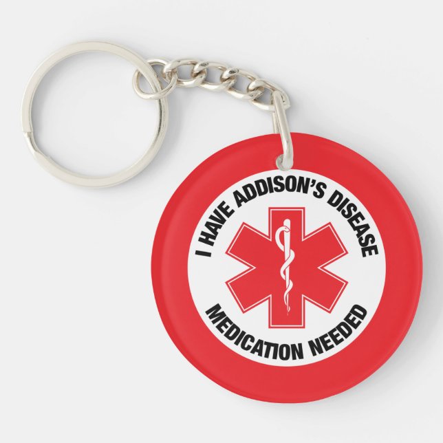 Addison's Disease Key Ring (Front)