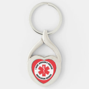 Addison's Disease Key Ring