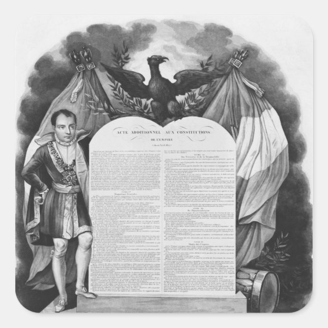 Additional act of 22nd April 1815 Square Sticker (Front)