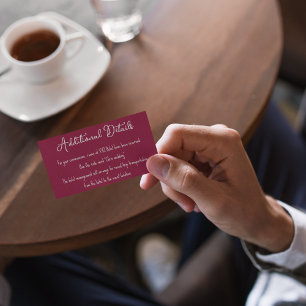 Additional Details Enclosure Card