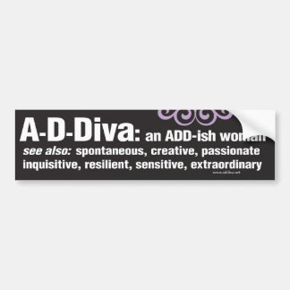 ADDiva Bumper Sticker - black
