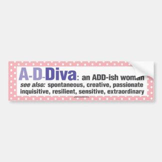 ADDiva bumper sticker - peach