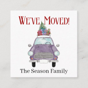 Address Announcement Car with Christmas Gifts