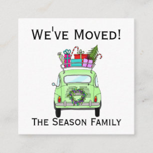 Address Announcement Retro Fiat  Christmas Gifts