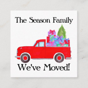 Address Announcement Retro Pickup Christmas