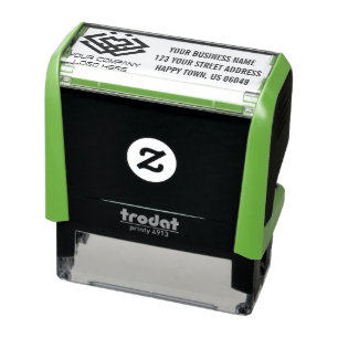 Address Business Stamps With Logo
