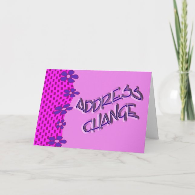 Address change announcement (Front)