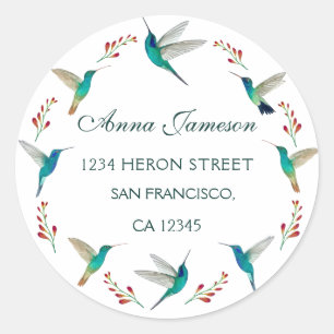 Address Classic Round Sticker