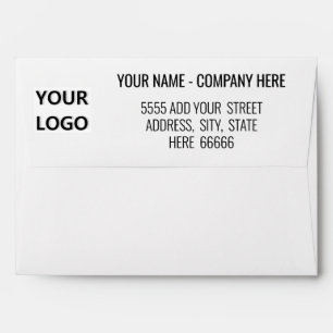 Address Envelope with Your Name and Logo