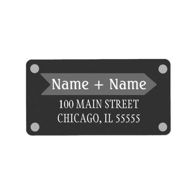 Address Label (Front)
