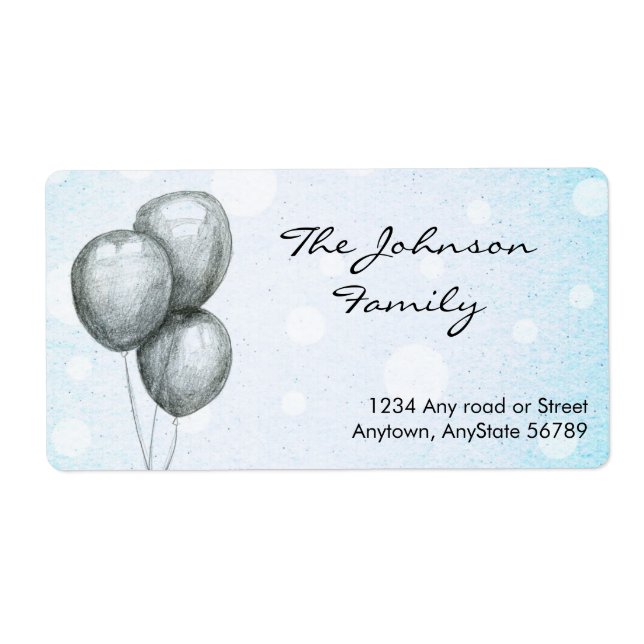 Address Label Balloons (Front)