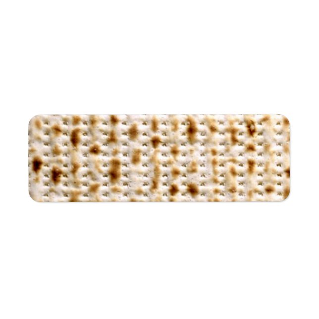 Address Label Custom Jewish Matzo (Front)