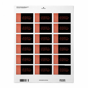 Address Label for Hoops Collection II