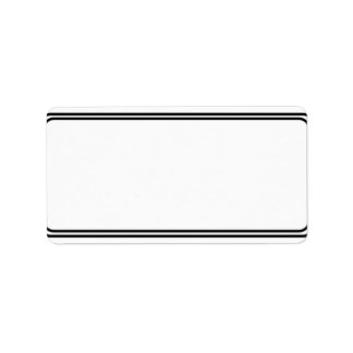 Address Label, Return Address Label, Classic Label