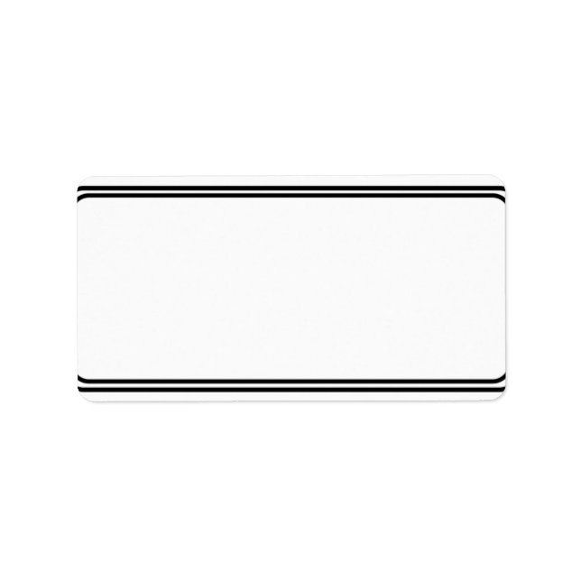 Address Label, Return Address Label, Classic Label (Front)