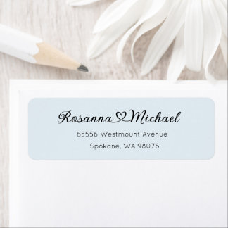 Address Label, Return Address Label, Heart Names