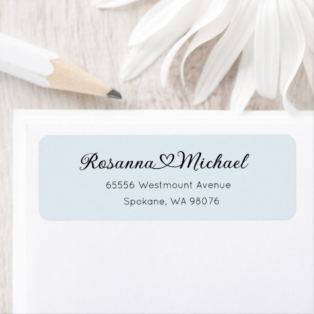 Address Label, Return Address Label, Heart Names (Insitu)
