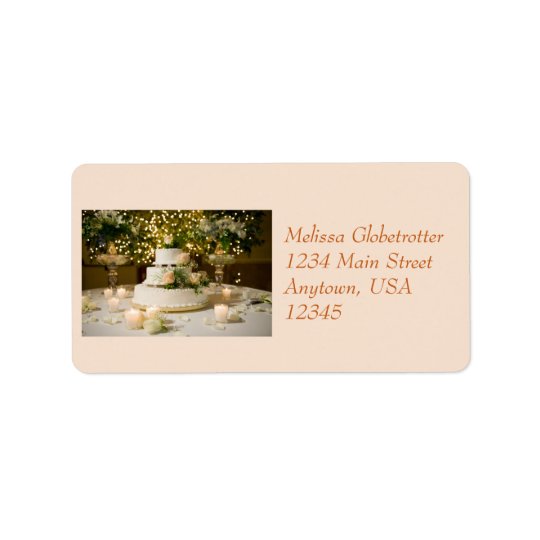 Address Label--Weddding Cake Address Label