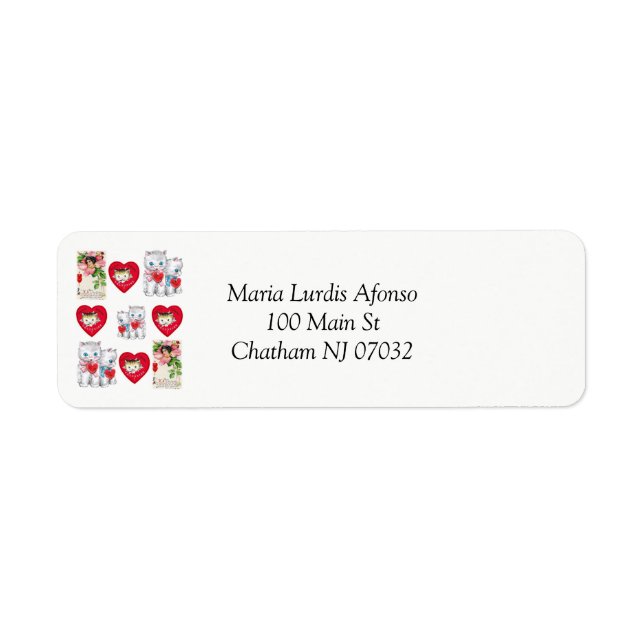 Address Labels Cats  (Front)