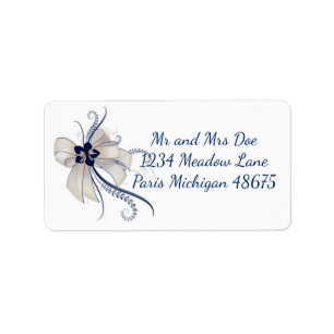 Address Labels/Flower and Bow Label