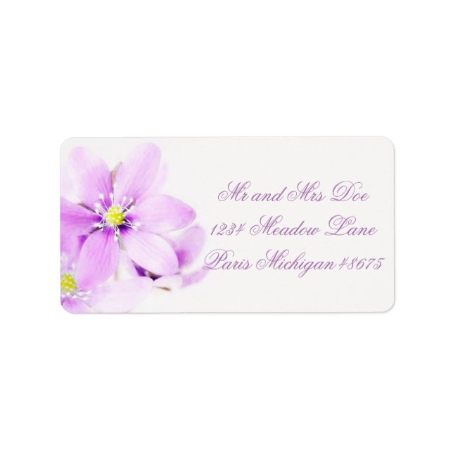 Address Labels/Flower Label (Front)