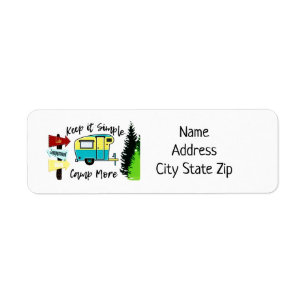 ADDRESS LABELS FOR THE "CAMPER"