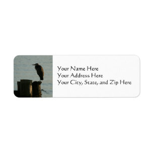Address Labels:  Great Blue Heron