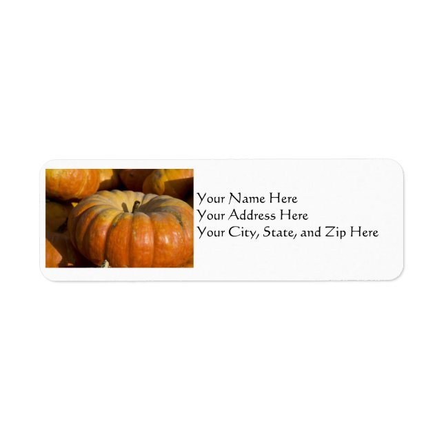Address Labels:  Great Pumpkin (Front)