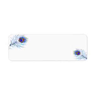 Address Labels-Peacock Feathers