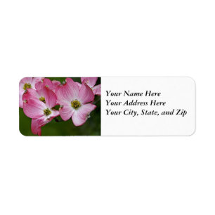 Address Labels:  Pink Dogwood