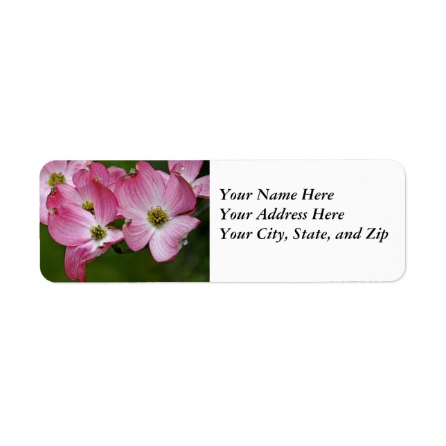 Address Labels:  Pink Dogwood (Front)