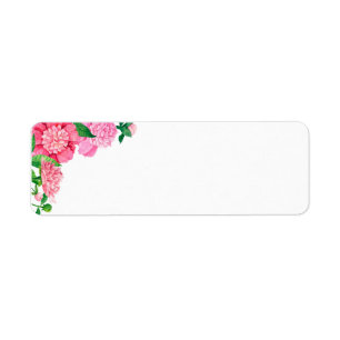 Address Labels-Pink Flowers