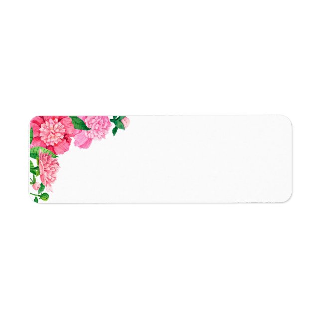 Address Labels-Pink Flowers (Front)