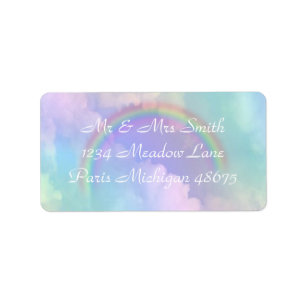 Address Labels/Rainbow and Clouds Label