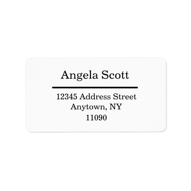 Address Labels, Return Address Stickers (Front)