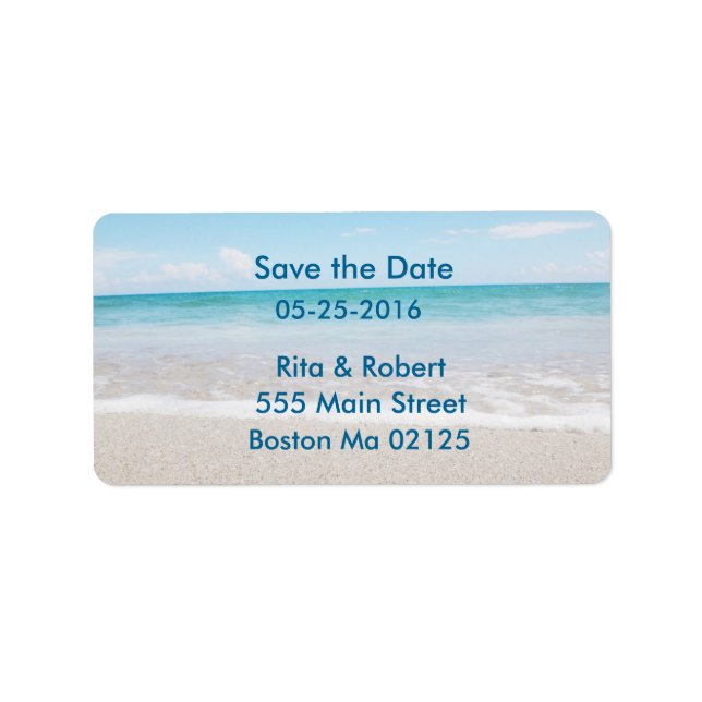 Address Labels Save the Date (Front)