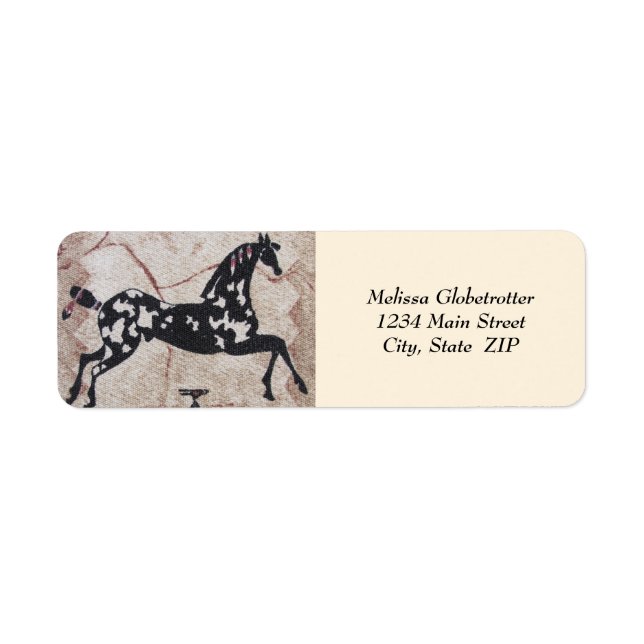 Address Labels--Woven Pony (Front)