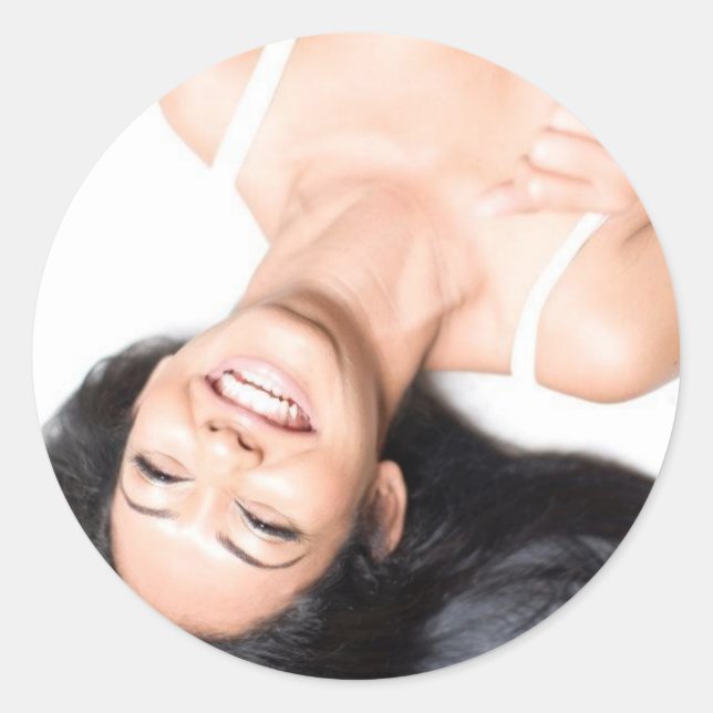 Address Lables Classic Round Sticker (Front)