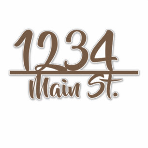 Address mailbox sticker