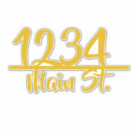 Address mailbox sticker