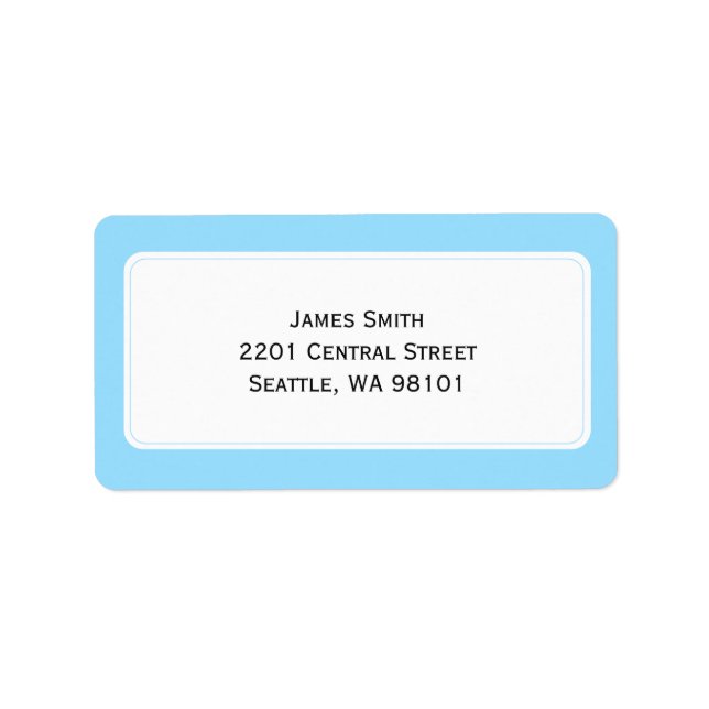 Address Mailing Labels (Front)