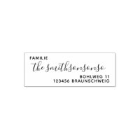 Address Personal Name Familie