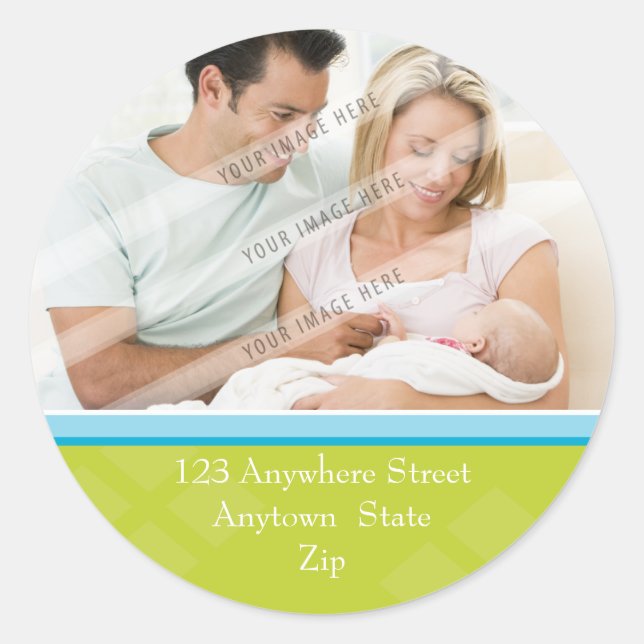 ADDRESS PHOTO STICKER :: softly diamonds 3 (Front)