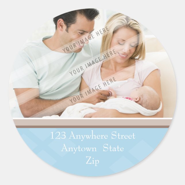 ADDRESS PHOTO STICKER :: softly diamonds 5 (Front)