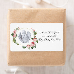 Address Return Labels Angel Floral