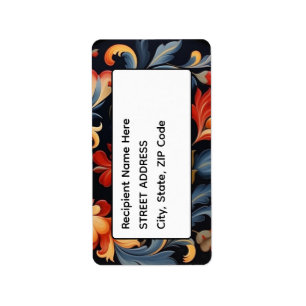 Address Rosepaint Rosemaling 1 of 6 Label