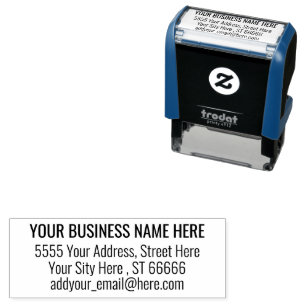 Address Self-inking Stamp Name E-mail Personalised