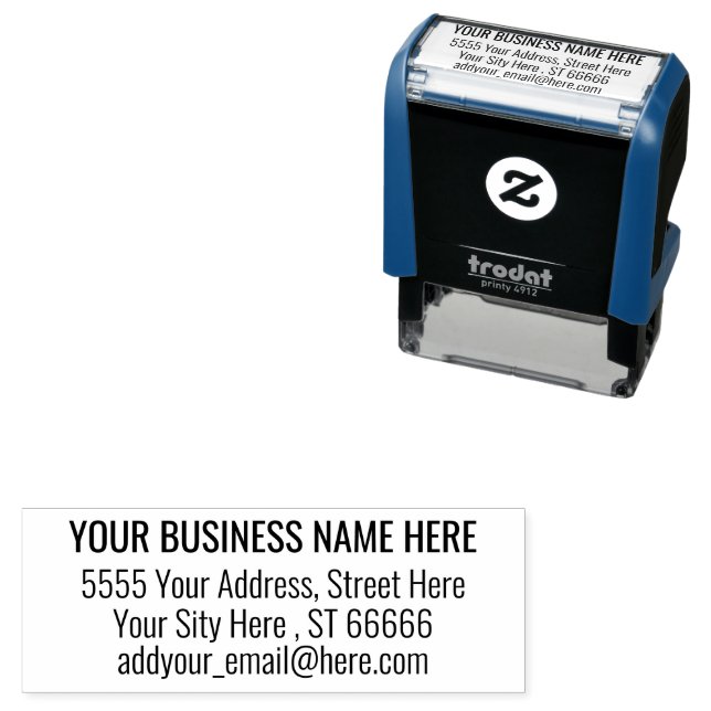 Address Self-inking Stamp Name E-mail Personalised (In Situ)